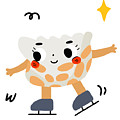 Stuffed dumplings Love skating